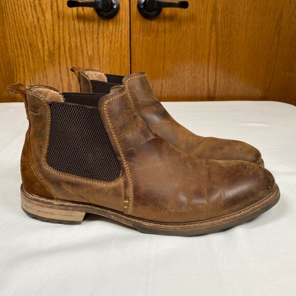 Florshiem Lodge Plain Toe Gore Men's Boots 9 Brown - Picture 2 of 13